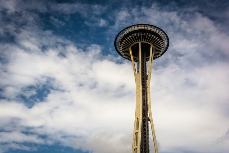 The Space Needle, in Seattle, Washington.-1